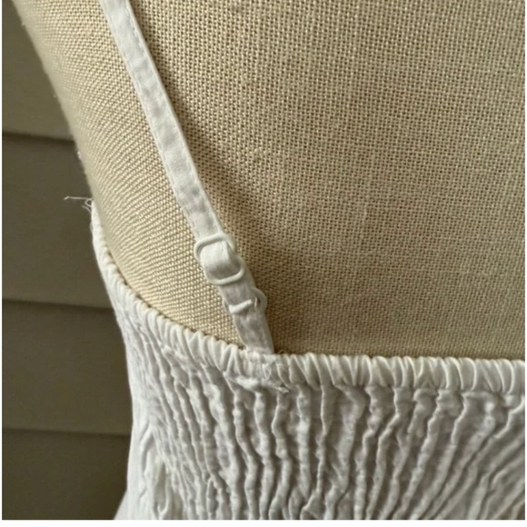 Sim and Sam Sim & Sam white eyelet eyelit maxi dress spaghetti strap size small - Picture 4 of 4